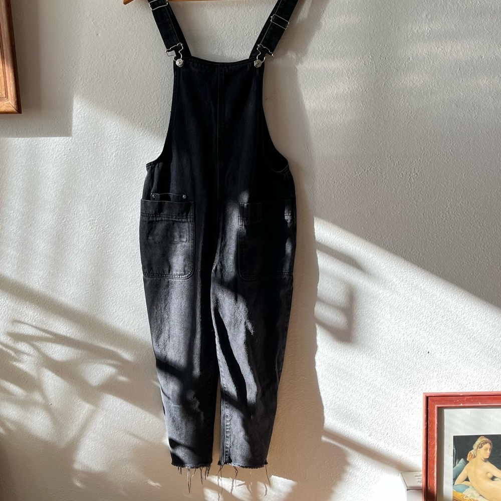Zara Overalls in Black Denim